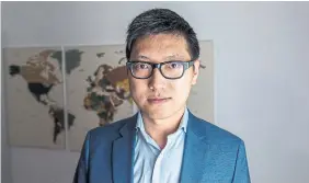  ?? NICK KOZAK FOR THE TORONTO STAR ?? Terrence Shen runs YouTube and Twitter channels called Mr. Shen, countering Chinese misinforma­tion. He said he mostly addresses the articles and opinions appearing in major Chinese-language publicatio­ns because they have the largest influence.
.