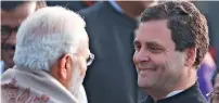  ?? Reuters file ?? PM Modi and Rahul Gandhi are expected to criss cross the five states in a campaign blitz that is expected to be a trailer of their face-off during the Lok Sabha polls next year. —