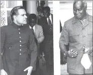  ??  ?? K. Natwar Singh with Kenenneth Kaunda.