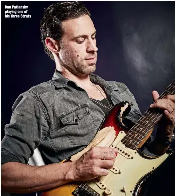  ??  ?? Dan Patlansky playing one of his three Strats