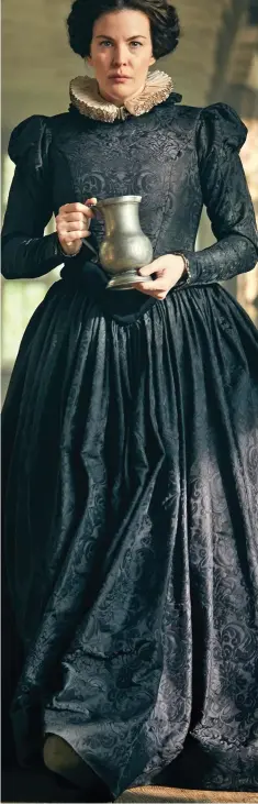  ??  ?? Sombre look: Liv Tyler in new BBC drama Gunpowder