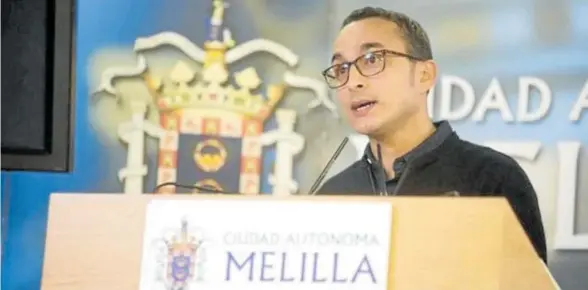  ?? Foto: Gobierno de Melilla ?? El consejero de Distritos, Juventud y Participac­ión Ciudadana del Gobierno de Melilla, Mohamed Ahmed Al-lal (CPM).