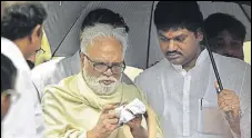  ?? HT FILE PHOTO ?? NCP leader Chhagan Bhujbal is accused of money laundering in the Maharashtr­a Sadan case.