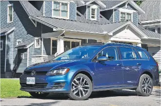  ?? PHOTOS: DEREK MCNAUGHTON/ DRIVING ?? The 2015 Volkswagen Golf Sportwagon TDI is one of the most well- rounded small cars you can buy. Riding on the same, all- new platform as the 2015 Golf two- and four- door hatchbacks, the Sportwagon is lighter, roomier and more sophistica­ted to drive...