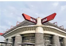  ?? FOTO: JANNIK SORGATZ ?? Das Giuseppe-Meazza-Stadion. Hier spielt Borussia am Mittwoch gegen Inter Mailand.