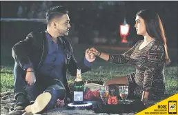  ??  ?? ROMANCE: On-screen couple Theshen Naicker, left, who plays Mandoza, and Kajal Sewgobind, who plays Skye, have to deal with differing families in the new Broken Promises 4-ever.