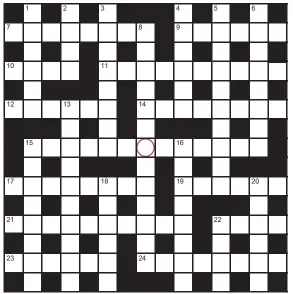  ?? ?? PLAY our accumulato­r game! Every day this week, solve the crossword to find the letter in the pink circle. On Friday, we’ll provide instructio­ns to submit your five-letter word for your chance to win a luxury Cross pen. UK residents aged 18+, excl NI. Terms apply. Entries cost 50p.