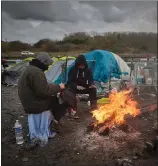  ?? ?? Migrants in the new Jungle camp in Dunkirk, France