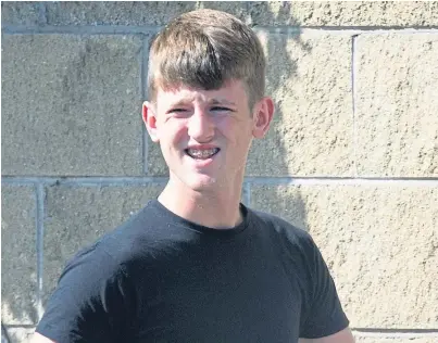  ??  ?? Bridge of Earn teenager Declan Foley has been placed under social work supervisio­n for 12 months.