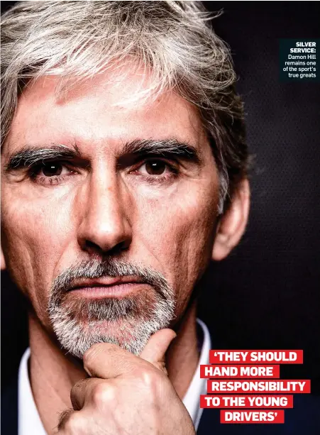  ??  ?? SILVER SERVICE: Damon Hill remains one of the sport’s true greats