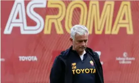  ?? Photograph: Ciro de Luca/Reuters ?? José Mourinho is chasing a sixth European final success of his career.