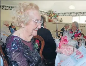  ??  ?? Good innings:
Hazel Furzey at her 106th birthday party last year.