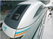  ?? GETTY IMAGES FILES ?? Maglev technology is already used experiment­ally in Shanghai.