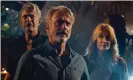  ?? Photograph: Landmark Media/Alamy ?? Dinosaurs Sr … Jeff Goldblum, Sam Neill and Laura Dern in Jurassic World: Dominion.