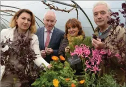  ??  ?? Asya O’Callaghan, Jimmy Deenihan, Mairead Moriarty and Listowel Food Hero Ian McGriogor at Gortbrack Organic Farm for the launch of the 22nd Listowel Food Fair. Photo: Don MacMonagle.