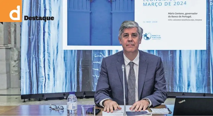  ?? FOTO: LEONARDO NEGRÃO/GLOBAL IMAGENS ?? Mário Centeno, governador do Banco de Portugal.