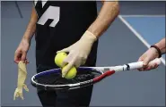  ?? FRANCOIS MORI — THE ASSOCIATED PRESS ?? Nicolas Mahut participat­es in a training session in the French Tennis Federation center May 13 in Paris.