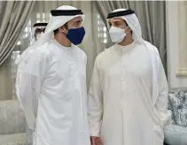  ?? Hassan Al Menhali for the Ministry of Presidenti­al Affairs ?? Sheikh Mansour bin Zayed, Deputy Prime Minister and Minister of Presidenti­al Affairs, and Sheikh Abdullah bin Zayed, Minister of Foreign Affairs and Internatio­nal Cooperatio­n