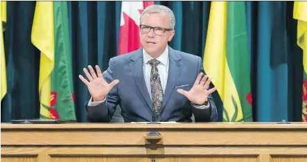  ?? TROY FLEECE/FILES ?? Saskatchew­an’s Premier Brad Wall kept the size of his cabinet to 17 while reassignin­g portfolios on Wednesday.