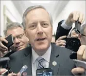  ?? Michael Reynolds European Pressphoto Agency — Rep. Raul R. Labrador (R-Idaho) ?? R E P. Mark Meadows, whose conservati­ve caucus is still opposed, was hopeful a deal could yet be reached.