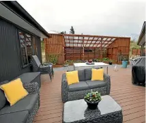  ?? PHOTO: SUPPLIED PHOTO: SUPPLIED ?? The large functional deck is big enough for the whole family to enjoy.