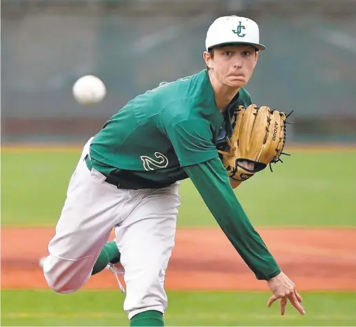  ?? TAYLOR BALKOM/THE OREGONIAN ?? High school pitcher Mick Abel, from Jesuit High in Portland, Ore., was drafted by the Phillies with the 15th pick in the 2020 MLB draft on Wednesday.