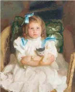  ??  ?? William Mcgregor Paxton (1869-1941), Portrait of Ruth Gaston, Age 3, 1899. Oil on canvas, 31 x 26 in., signed upper left: ‘Paxton’. Estimate: $20/40,000 SOLD: $30,500