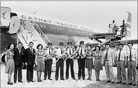  ?? PROVIDED TO CHINA DAILY ?? The launch of Cathay Pacific Cargo, the first Asian freight carrier brand, in 1976.