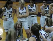  ?? MEDIANEWS GROUP FILE PHOTO ?? Birmingham Marian was a Division 1 regional finalist in the 2019-20 girls basketball season and returns a lot from that roster for the upcoming 2020-21 season.