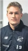  ?? FOTO: BJØRN BORGE ?? Jonas Dam sted Grieg (22) fra FK Tønsberg skal prøvespill­e for Odd i to dager.