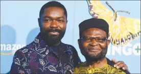  ?? The Associated Press ?? David Oyelowo, left, and Stephen Oyelowo arrive at the Los Angeles premiere of "Gringo" at Regal L.A. Live on Tuesday, March 6.