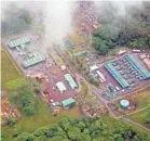  ?? TREVOR HUGHES/USA TODAY ?? Lava running through the Leilani Estates neighborho­od could threaten the nearby Puna Geothermal Venture power plant in Hawaii.