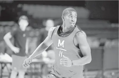  ?? KARL MERTON FERRON/BALTIMORE SUN ?? Guard Darryl Morsell (Mount Saint Joseph) averaged 8.7 points, 4.4 rebounds and 2.0 assists for the Terps in his freshman season.