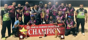  ?? Supplied photo ?? Advantage Motors defeated Al Futtaim Honda by 59 runs to win the title. —