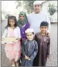  ?? PICTURES: SUPPLIED ?? Excitement grows for this family as the day of celebratio­n draws close. They are, from back, Yusra Khan, Husna Khan, Zaid Khan, Isa Mohamed Adam (front) and Muhammed Khan.