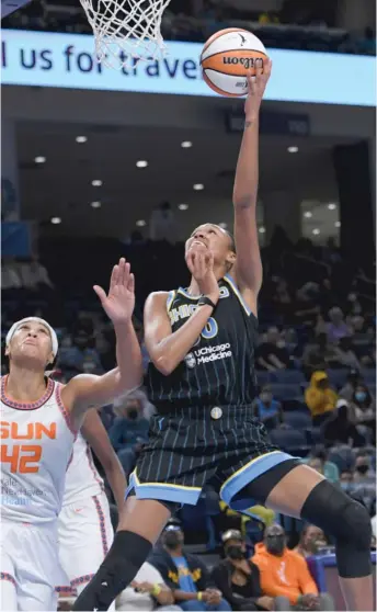  ?? PAUL BEATY/AP ?? The Sky’s Azura Stevens is averaging 10.8 points and 7.2 rebounds through five playoff games.