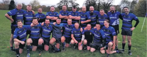  ??  ?? Macclesfie­ld RUFC’s fourth team ahead of the weekend’s game against Sandbach