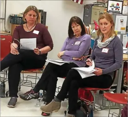  ?? DIGITAL FIRST MEDIA FILE IMAGE ?? Rose Tree Media School District parents take part in a panel discussion on the district budget. The school district held a series of hearings in conjunctio­n with the Penn Project for Civic Engagement to gauge feelings of district residents on school...