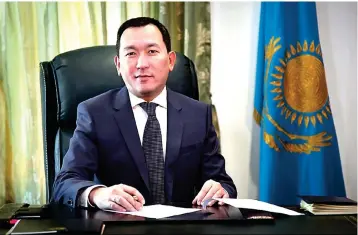  ??  ?? Sarekenov says Malaysia exports electrical and electronic products, appliances and parts, palm oil, lubricants, rubber products, clothing and furniture to Kazakhstan while Kazakhstan exported oil, ferrous metals, surveying and measuring equipment,...