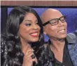  ??  ?? “Match Game” made in heaven: Niecy Nash & RuPaul. ABC