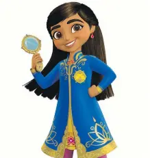  ??  ?? Mira, Royal Detective, an animated adventure series for preschoole­rs, is inspired by the cultures and customs of India.
