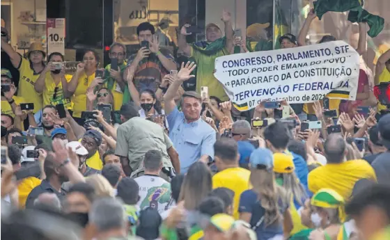  ?? ?? Ex-presidente Bolsonaro volta hoje à Avenida Paulista defender-se das acusações de que é alvo.