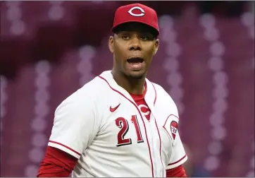  ?? JEFF DEAN — THE ASSOCIATED PRESS ?? Reds rookie Hunter Greene retired the final 20 batters he faced in his seven-inning gem against the Diamondbac­ks.