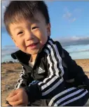  ?? COURTESY OF THE WU FAMILY ?? Jasper Wu of Fremont was killed a few weeks shy of his second birthday when a stray bullet struck him on Interstate 880 in Oakland on Nov. 6, 2021.