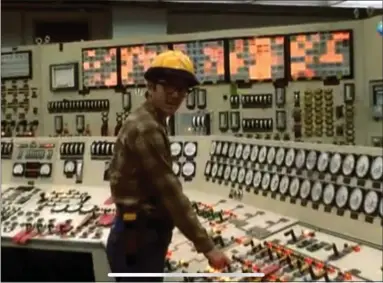  ?? COURTESY OF KEVIN FOUNTAIN ?? Ronald Fountain in a control room at the now-shuttered Three Mile Island nuclear power plant. Fountain was recently posthumous­ly honored for his part in responding to a partial meltdown at the Dauphin County plant in 1979.