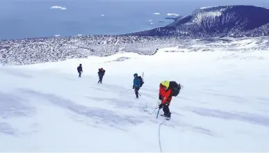  ??  ?? Exploratio­n of the South Sandwich Islands is rare, but always spectacula­r