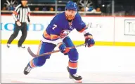  ?? Mike Stobe / NHLI via Getty Images ?? Forward Jordan Eberle is back for the Islanders after a strong playoff performanc­e last season.