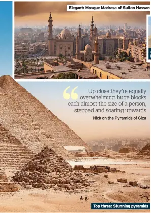  ?? ?? Top three: Stunning pyramids