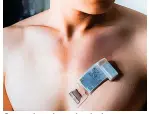  ?? Picture: MUYANG LIN/SWNS ?? Game-changing…the device worn on the chest monitors vital signs