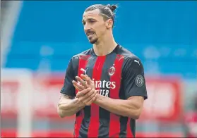  ?? FOTO: AP ?? Zlatan Ibrahimovi­c lleva 15 goles en 17 partidos jugados en la presente Serie A